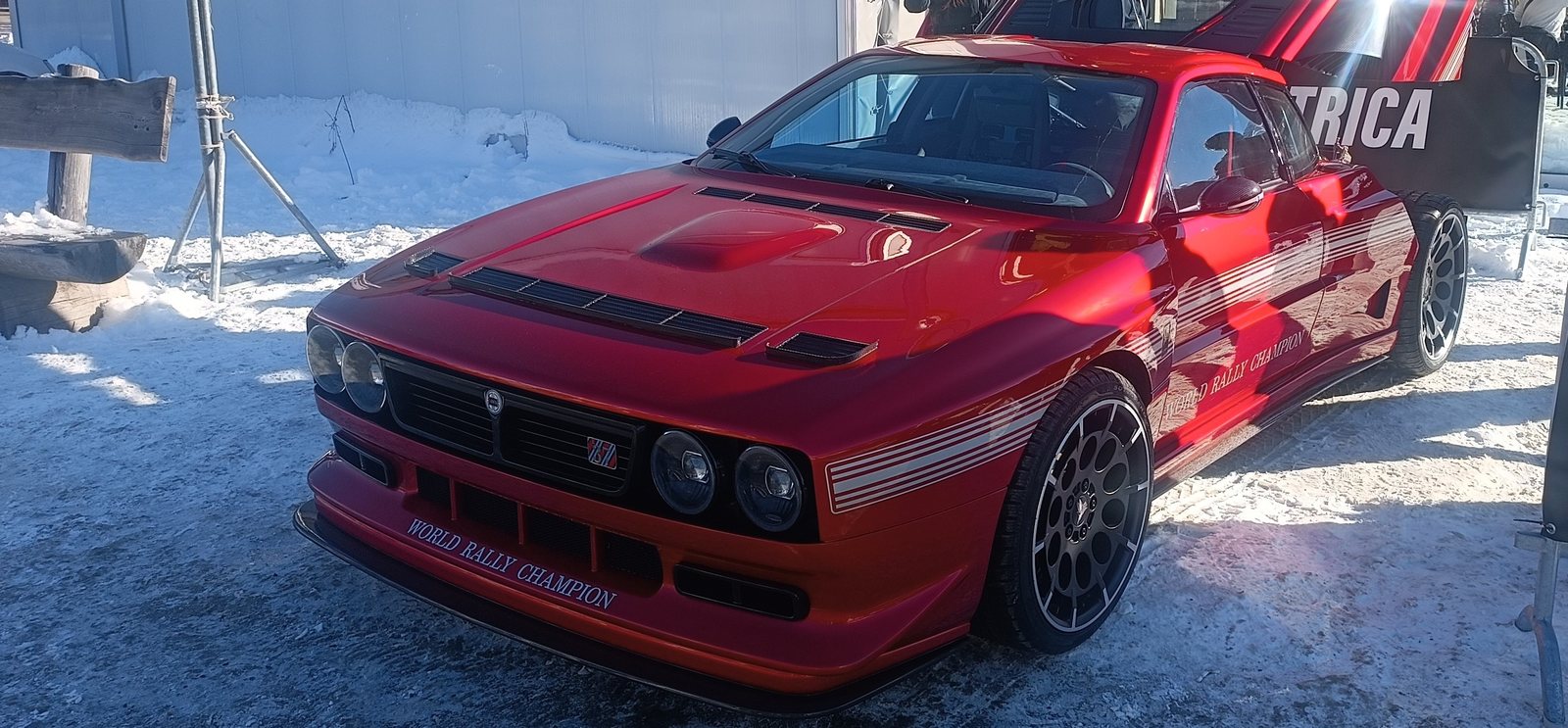 Classic rally-inspired collector car