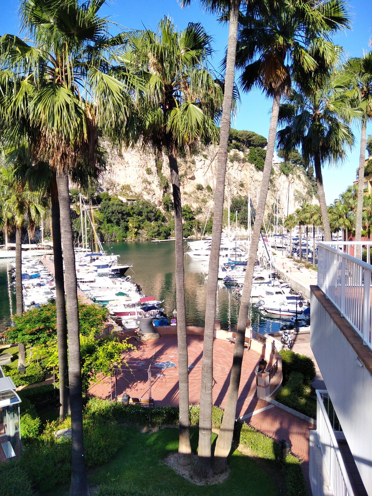 Superyachts docked in Monaco's harbor