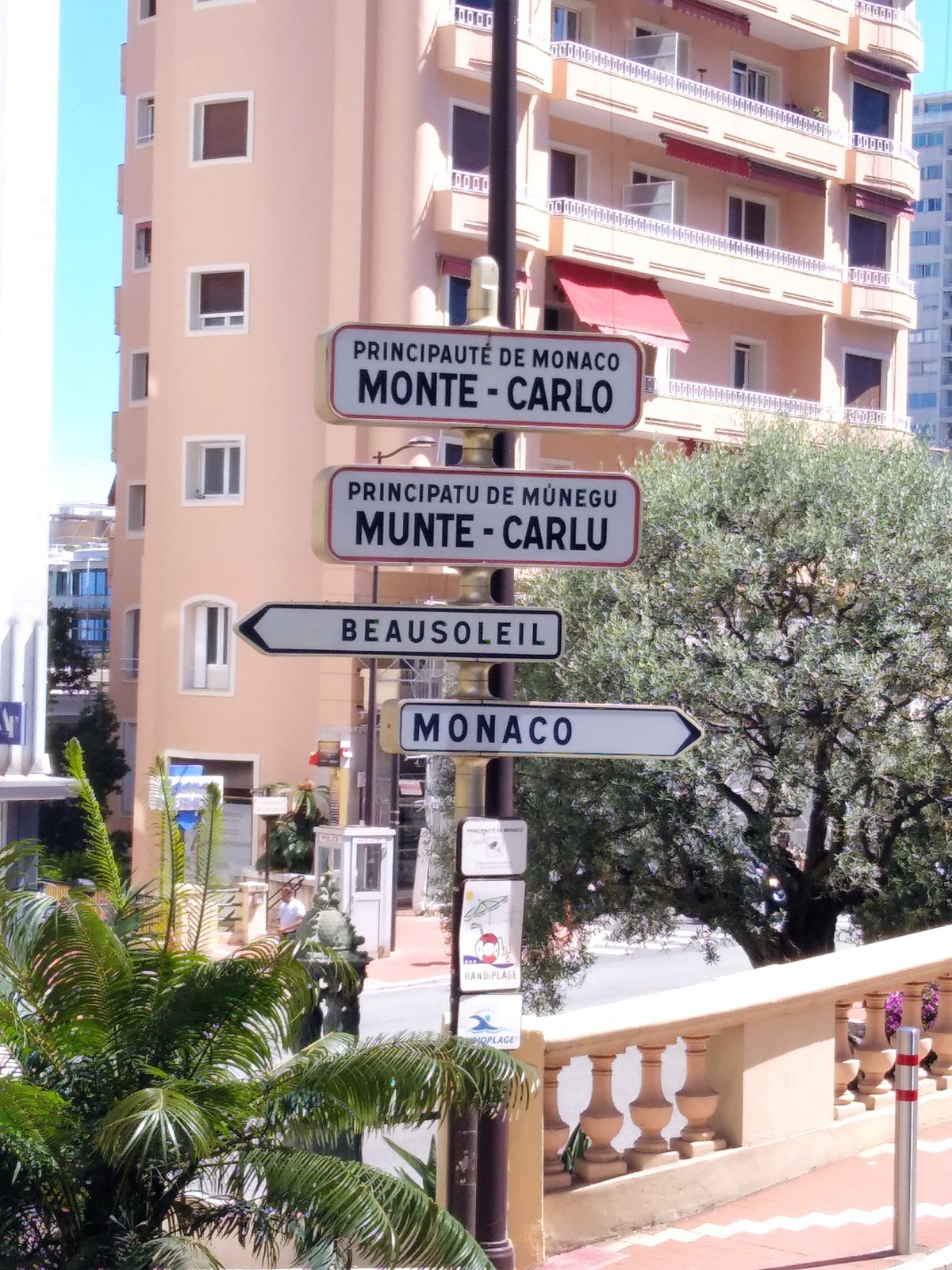 Historic Monaco street signage